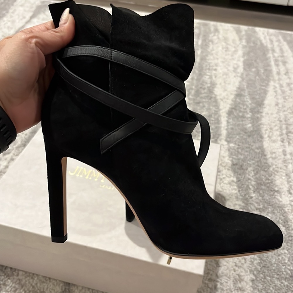 Jimmy Choo Dalal Ankle-Wrap Bootie